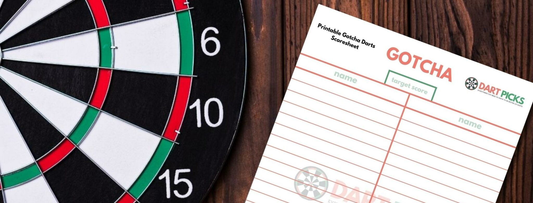Printable Darts Cricket Scoresheet