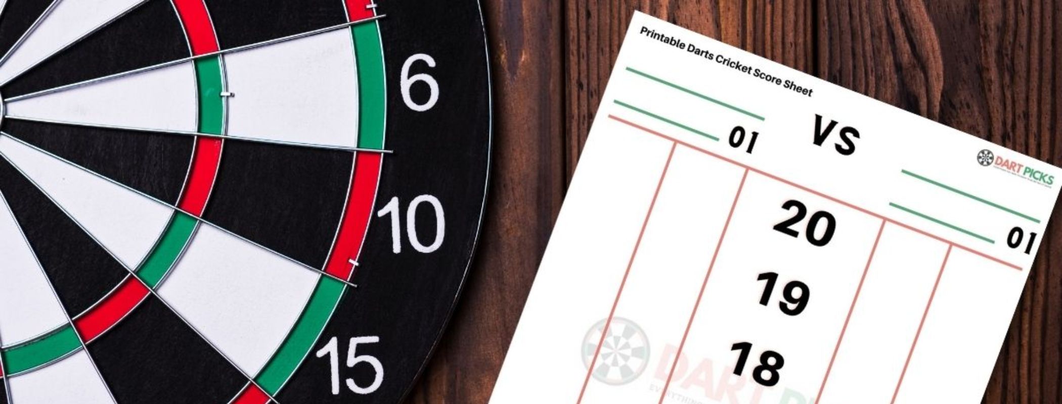 Printable Darts Cricket Scoresheet